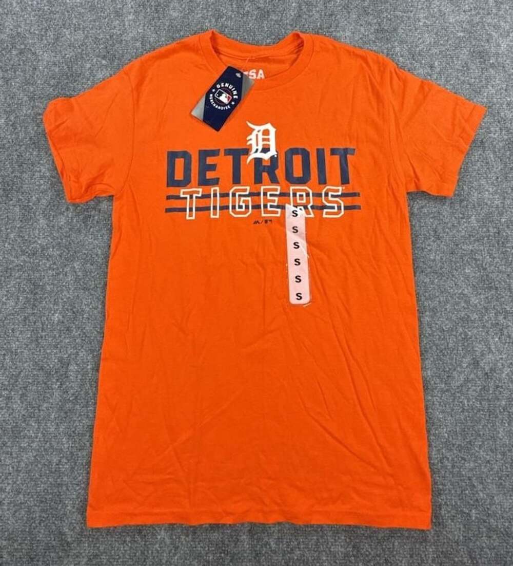 Detroit Tigers MLB Genuine Merchandise Orange T-Shirt - Small NWT